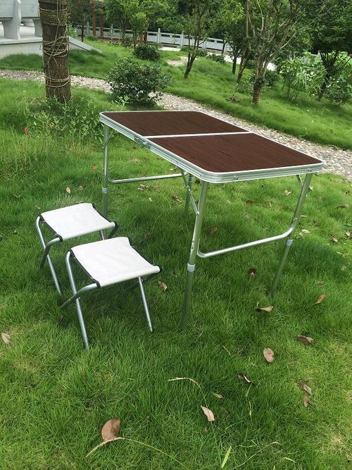 60x90户外折叠桌/铝合金折叠桌椅 便携式桌子野餐桌 易折叠收纳